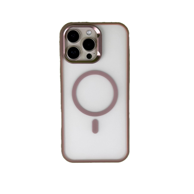 LZEL iPhone 16 Pro Mag Fusion Prime Clear Matt With MagSafe | Gold