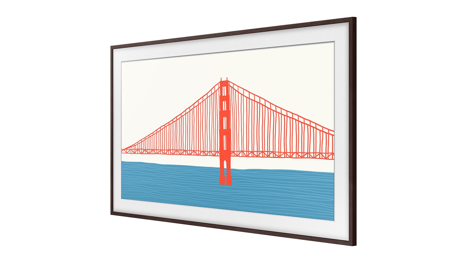 Samsung Customizable Brown Color Bezel for The Frame TV 50 inch