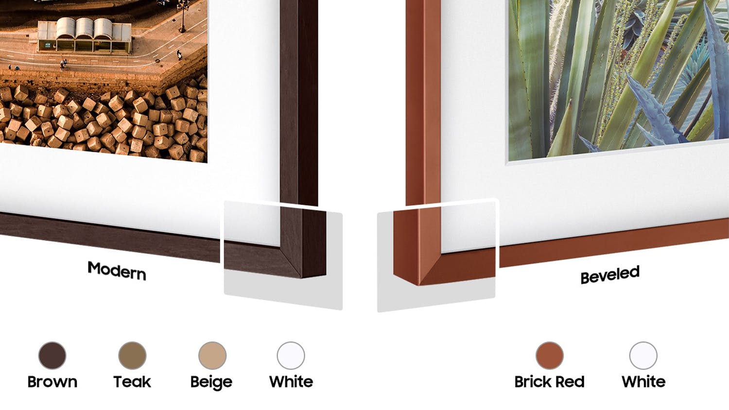 Samsung Customizable Brown Color Bezel for The Frame TV 50 inch
