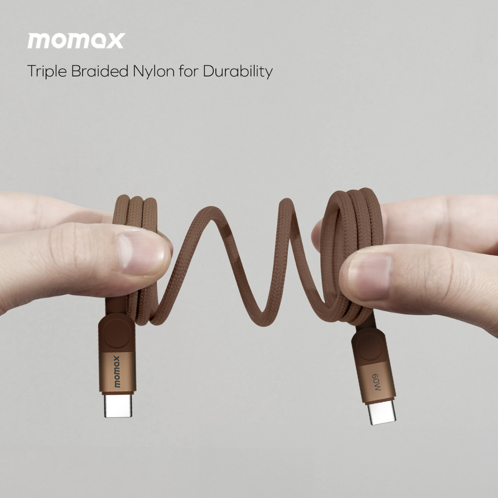 Momax 1-Charge GaN 30W 1-Port Charger + 60W USB-C to USB-C Magnetic Cable 1m