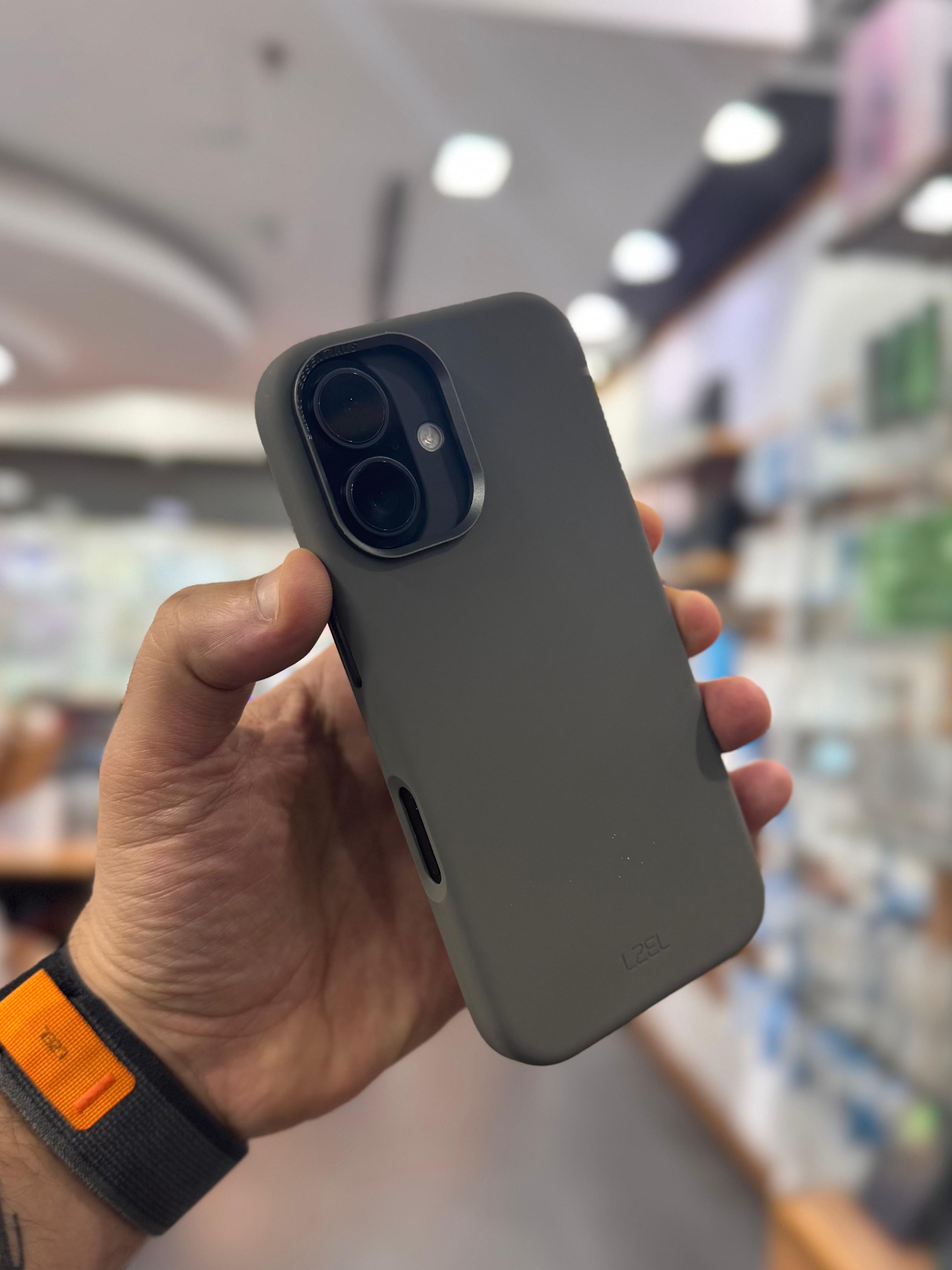 LZEL iPhone 16 Prime shield Silicone Case | Gray