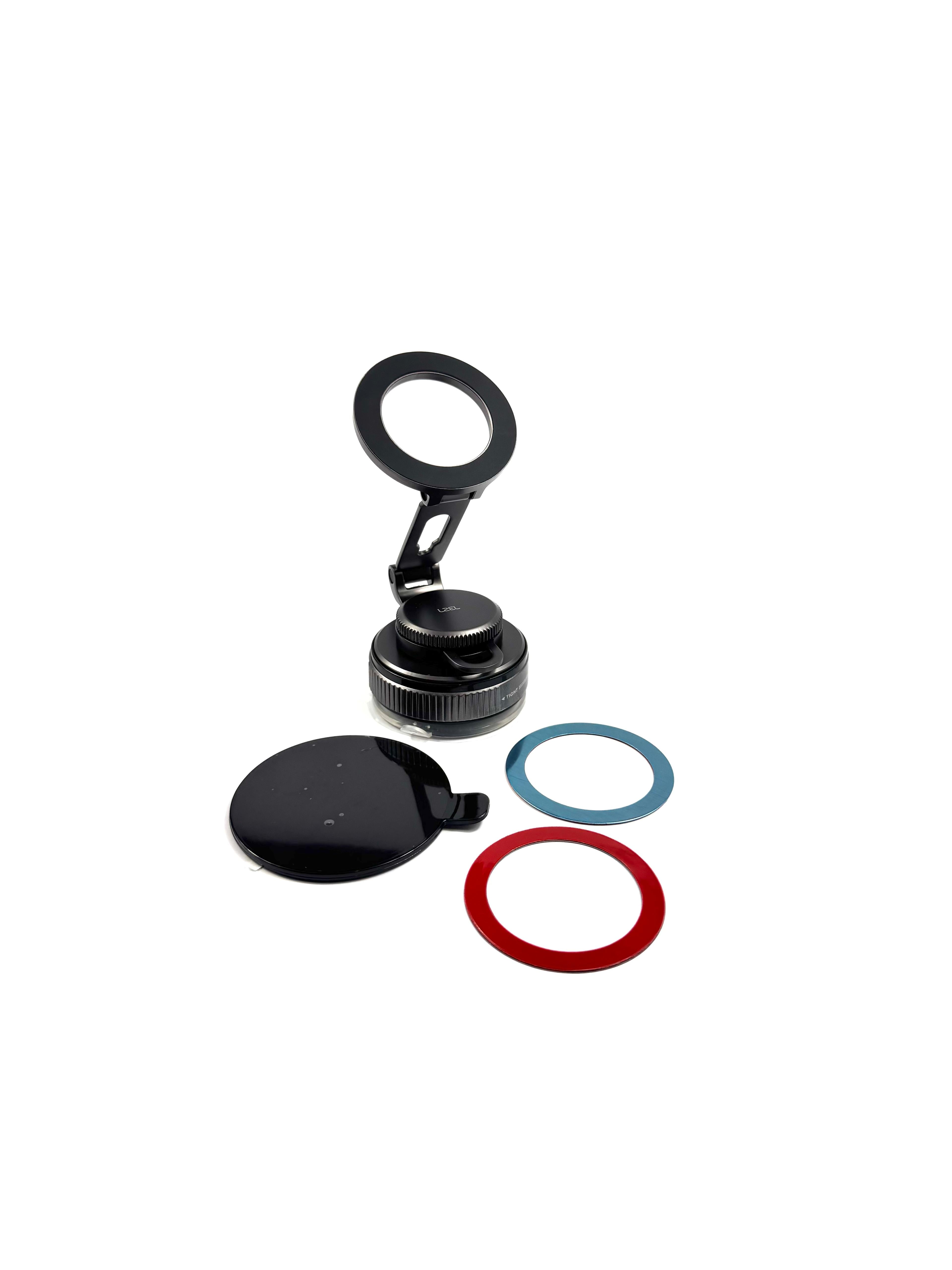 LZEL MagVortex Edge Vacuum Suction Phone Holder 360° Rotation | Black
