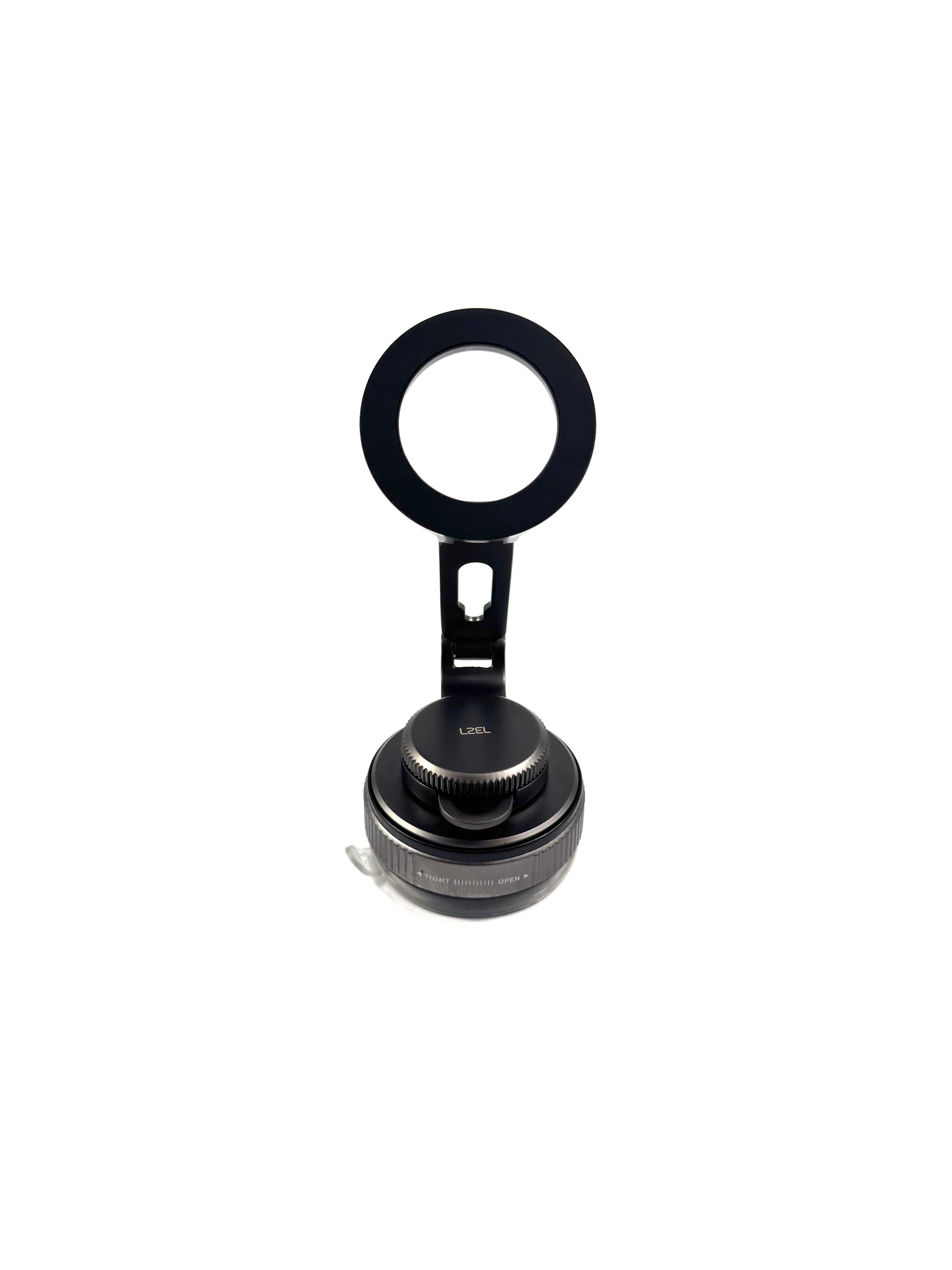 LZEL MagVortex Edge Vacuum Suction Phone Holder 360° Rotation | Black
