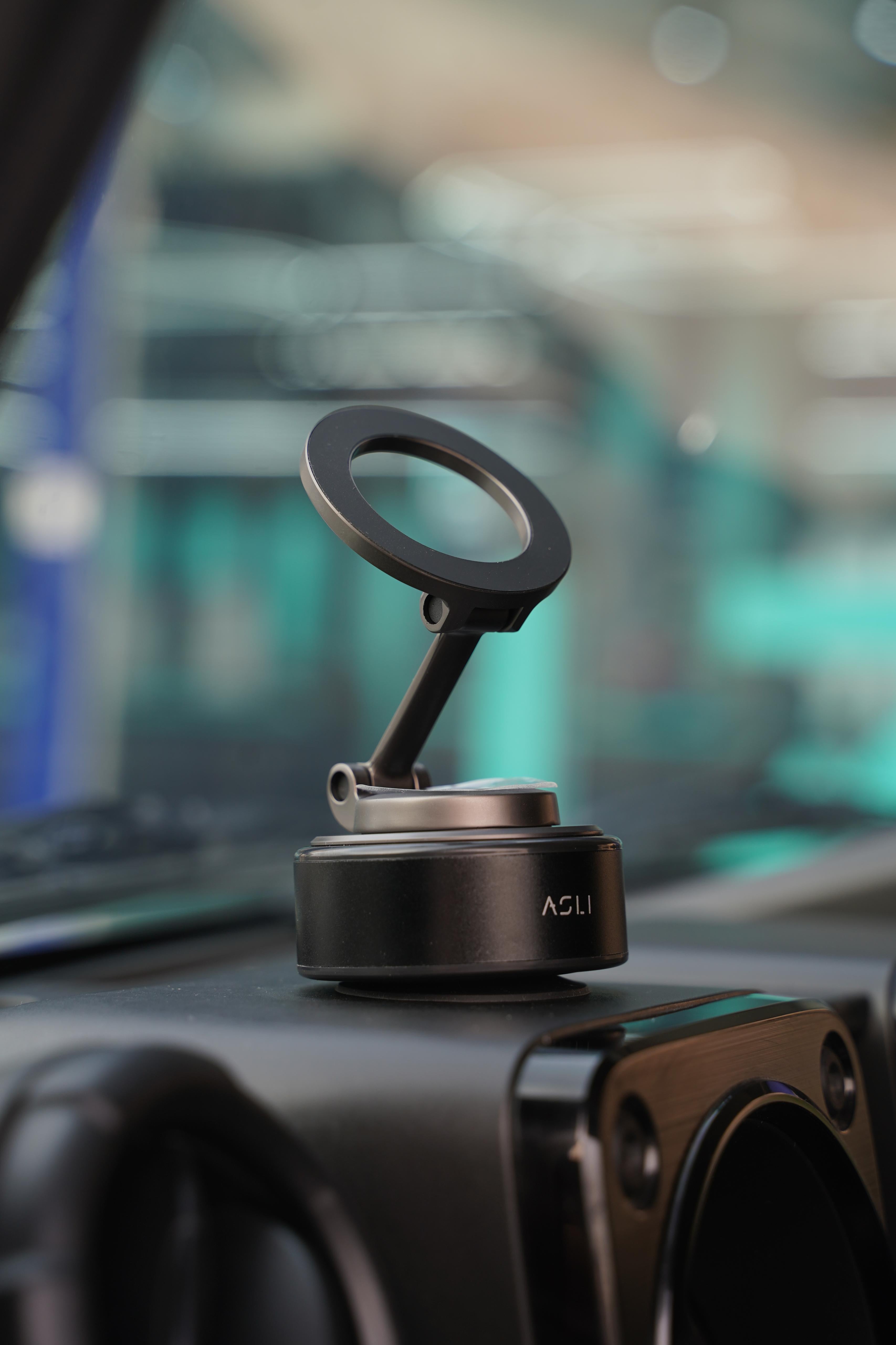 Asli Global Supravox X4 Vacuum Suction Cup Phone Mount 360 Adjustable | Black