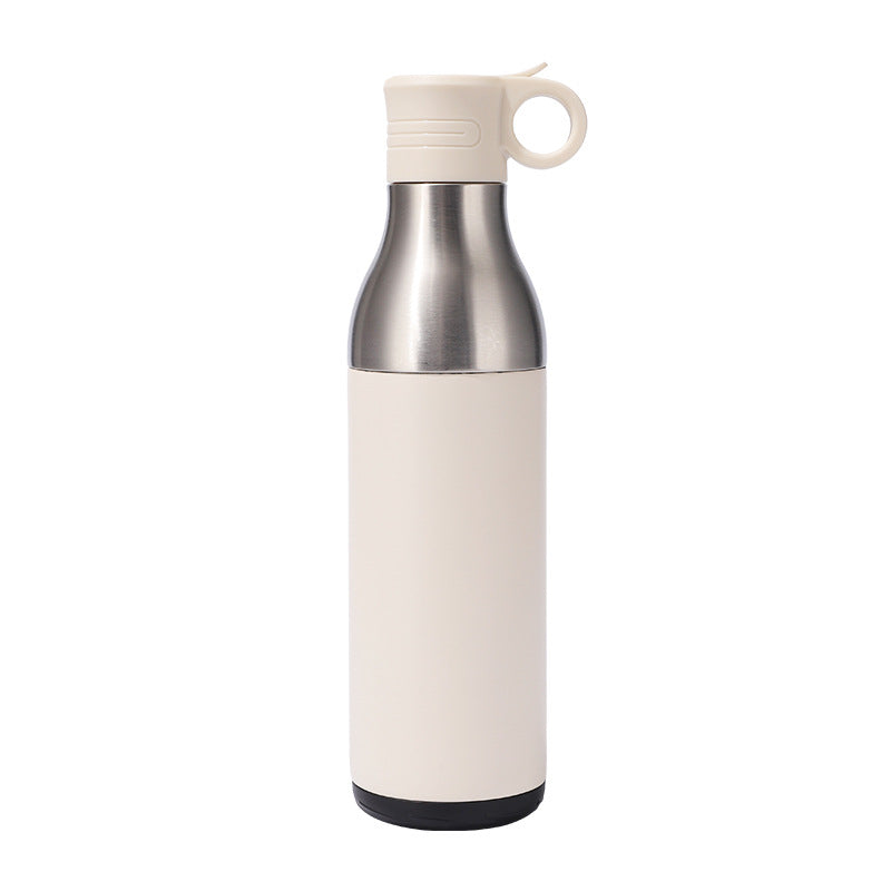 LZEL Natura Elva Vacuum Bottle Dual 400 mL + 400 mL | White Aluminum