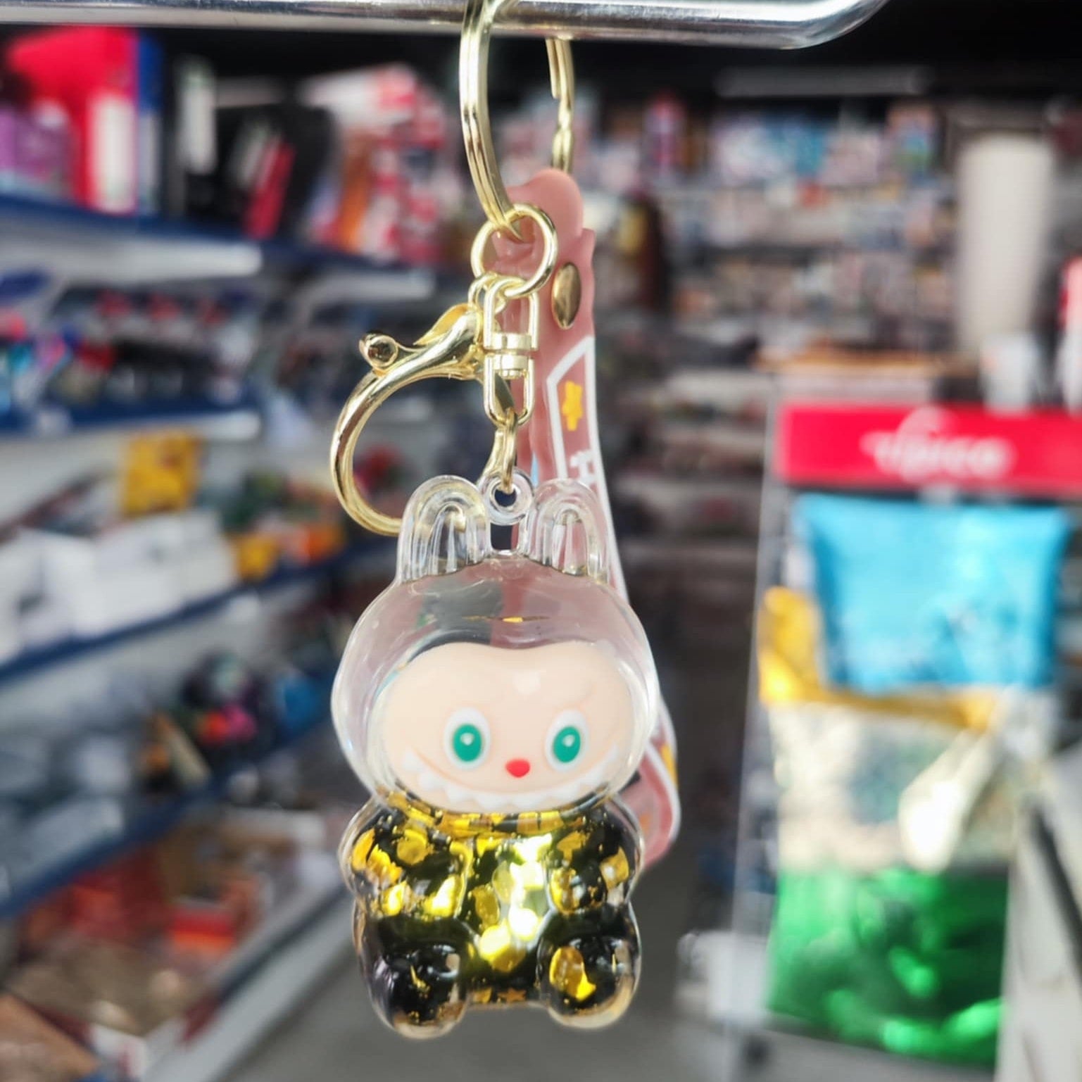 Liquid Doll Key Ring with Strap – Monster Face Design
