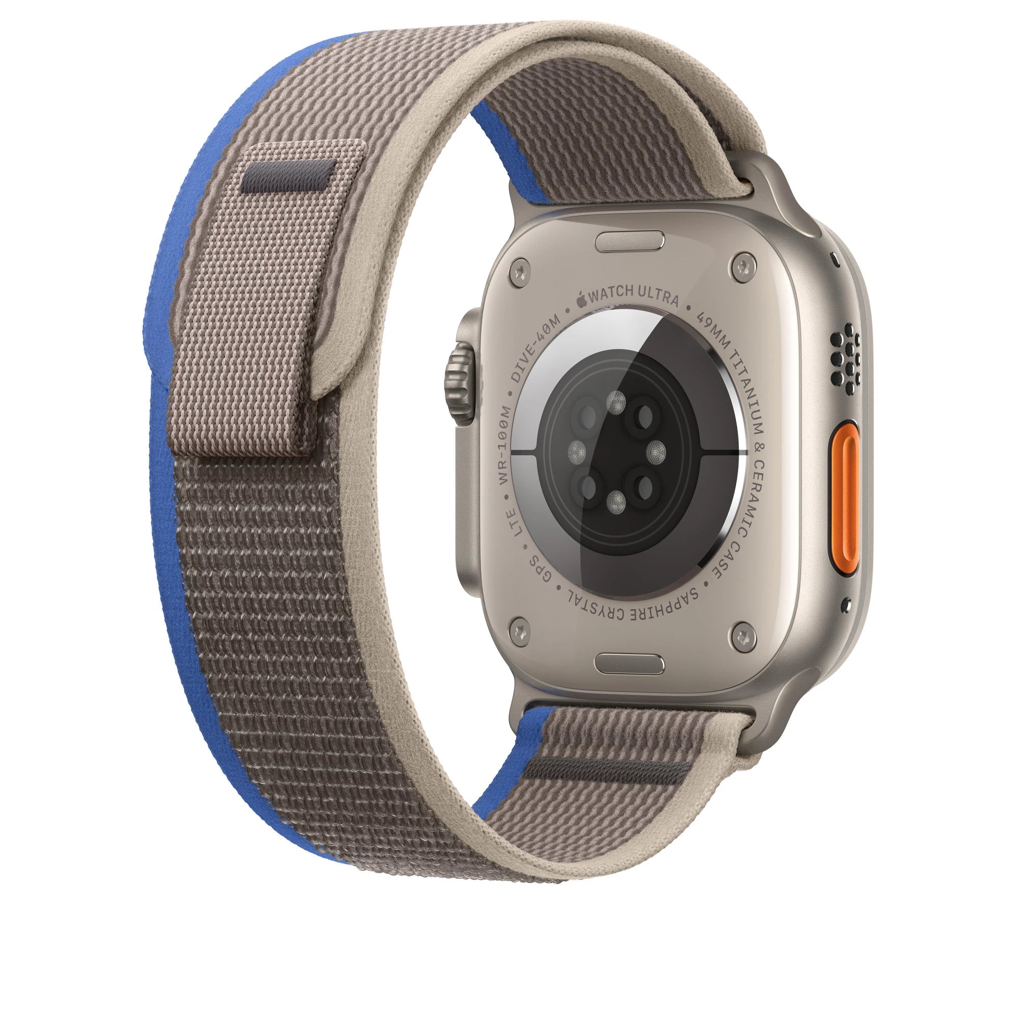 سوار ساعة Apple Watch مقاس 49 مم | أزرق/ رمادي