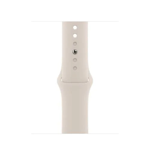 ساعة آبل واتش اس إي - GPS + Cellular - مقاس 40 ملم - بهيكل فضي مع سوار رياضي أبيض | مقاس عادي (Regular)