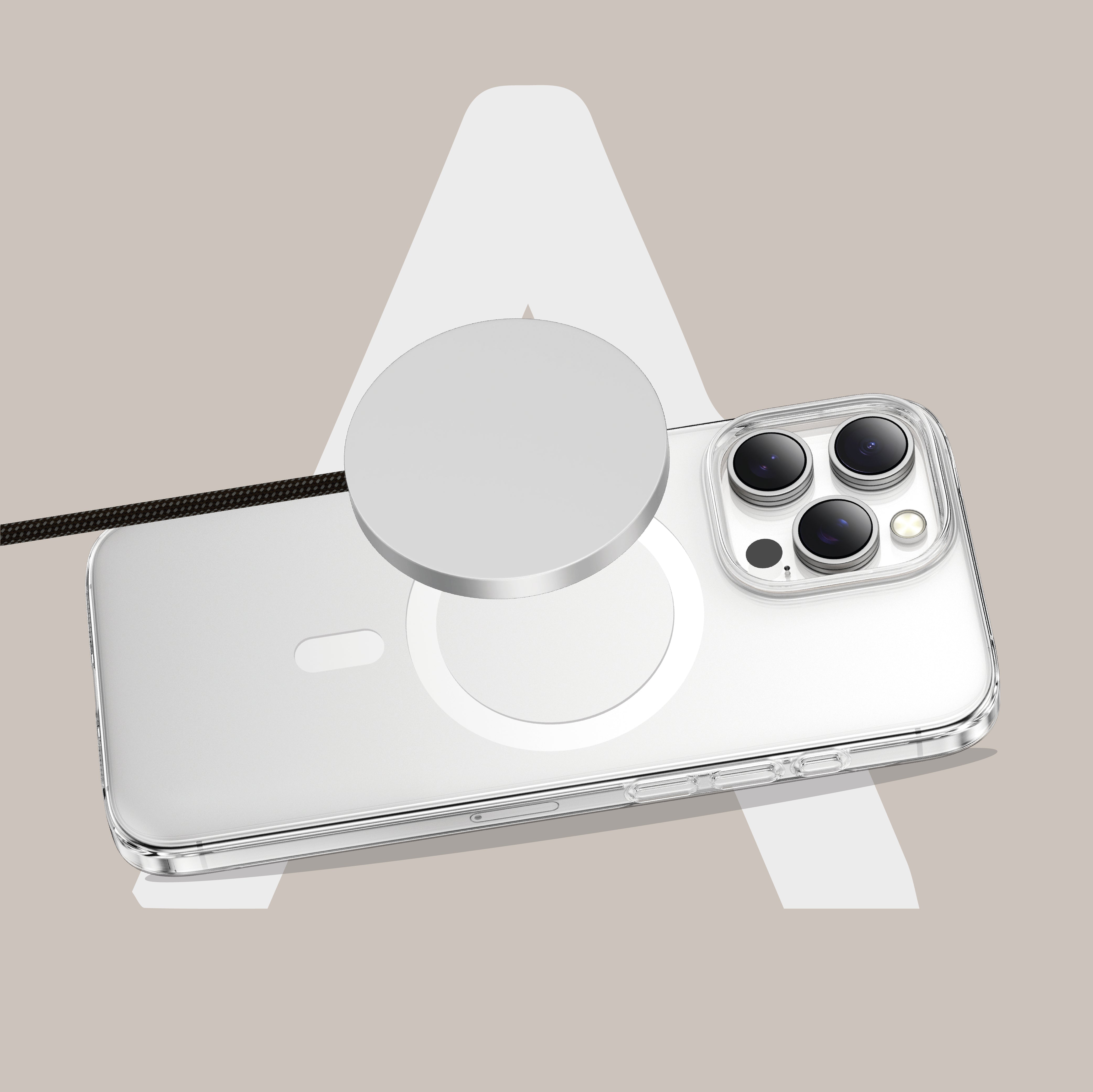 Asli Global Gravitas iPhone 16 Pro Max Clear Mag MagSafe Slim Case | Transparent