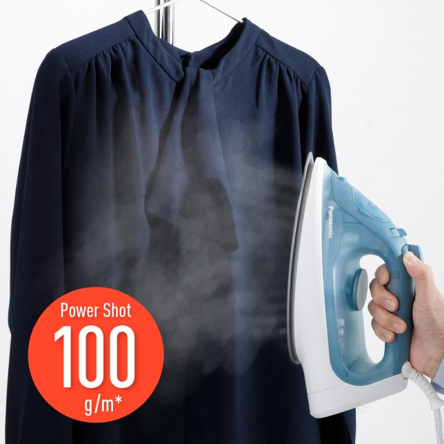 Panasonic Steam Iron with Powerful Steam for Quick & Easy Ironing 2300W/Titanum | Green