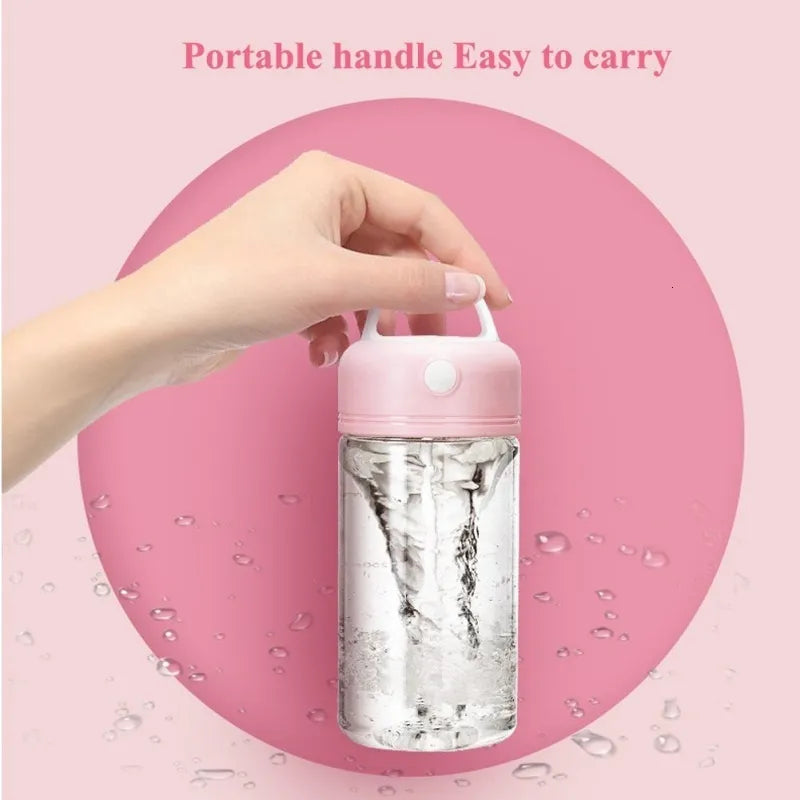 Automatic Self-Stirring Coffee Cup Smart Protein Mixing Sports Gym Water Bottle | Pink