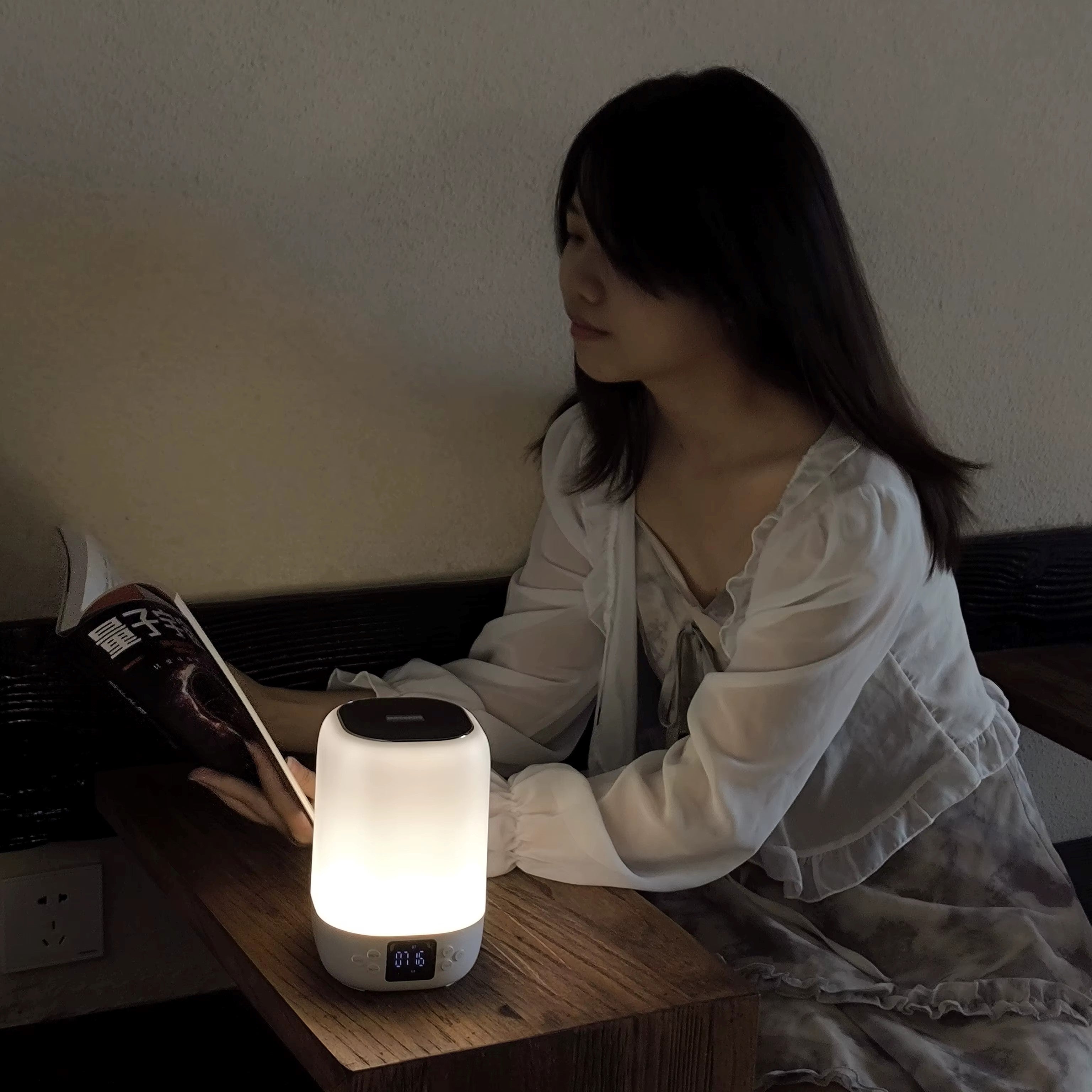 Musky Led Display Alarm Clock With Bluetooth Speaker