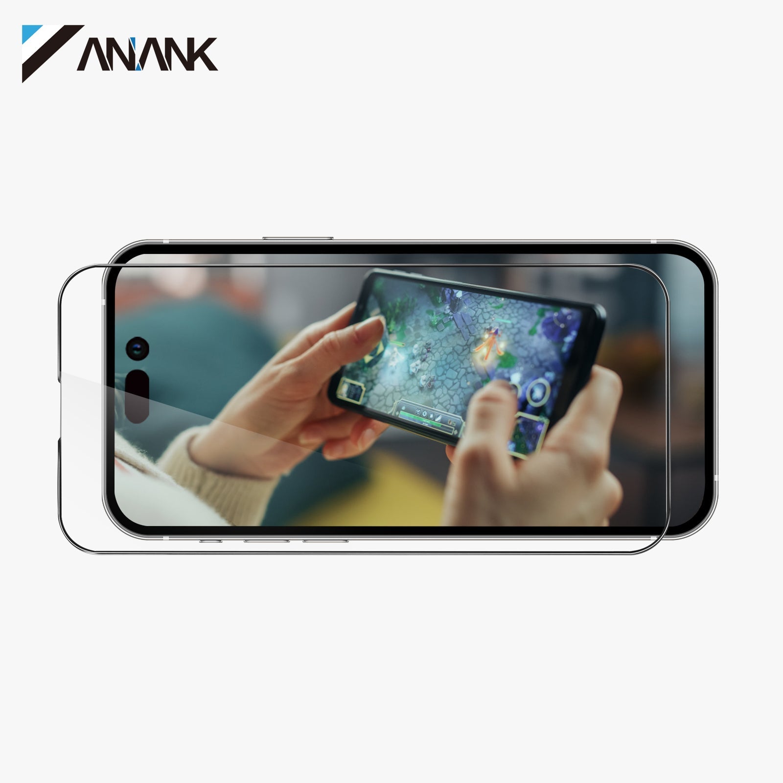 Anank iPhone 15 Pro Glass 2.5D Anti Finger Print