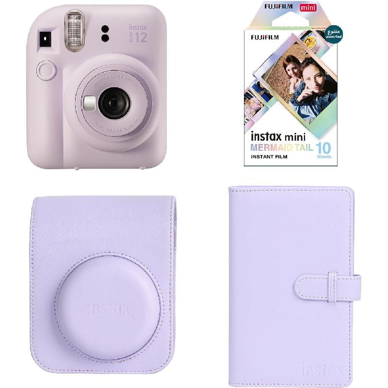 Fujifilm Instax Mini 12 Instant Film Camera Bundle | Lilac Purple