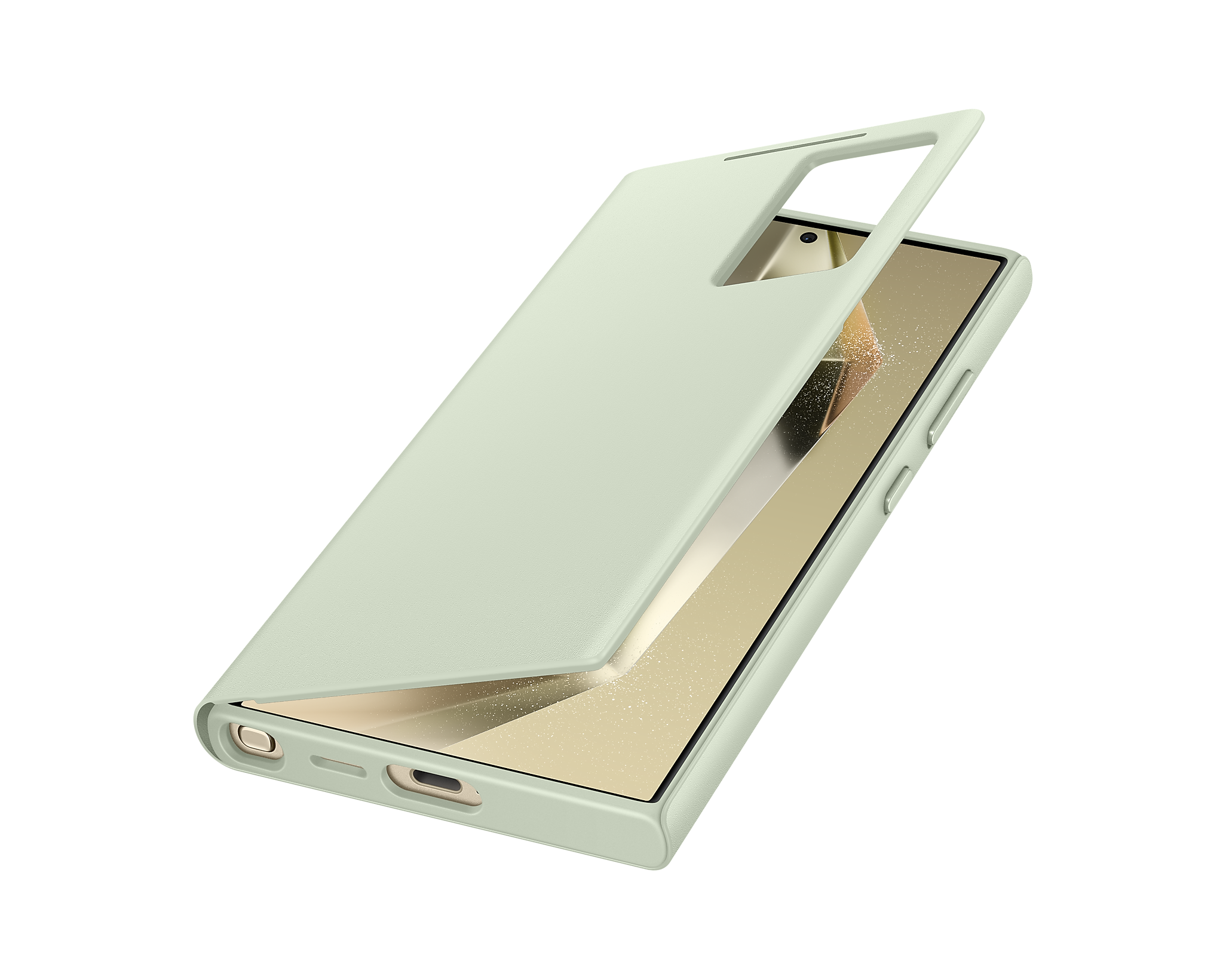 Samsung Galaxy S24 Ultra Smart View Wallet Case | Light Green