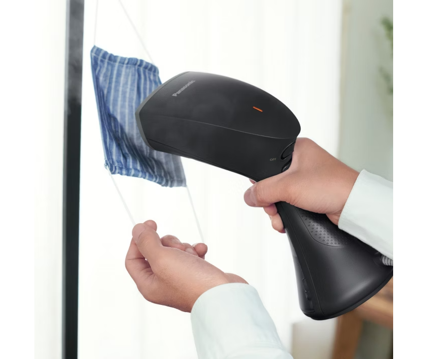 Panasonic Portable and Powerful Handheld Garment Steamer 1800W-160ML | Gray
