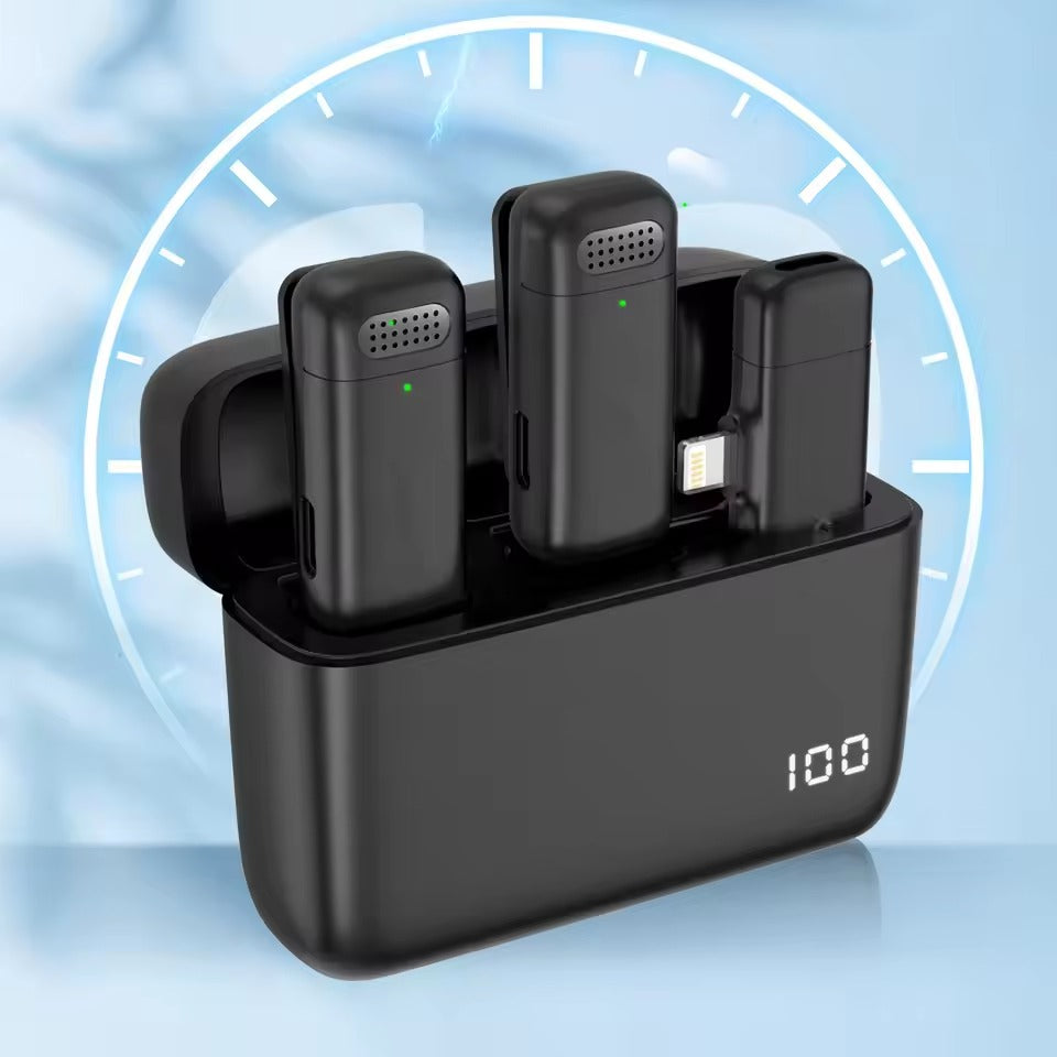 Wireless Microphone Dual Mic For Lightning