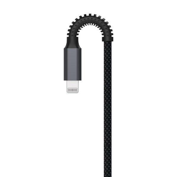 كيبل Celeris Power Volt Ll من ليزل USB-C إلي Lightning بقوة 60 واط مضفر بالأقمشة بطول 1.2 متر | أسود