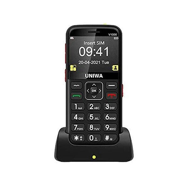 UNIWA V1000 4G Big Buttons Keypad Senior Phone | Black