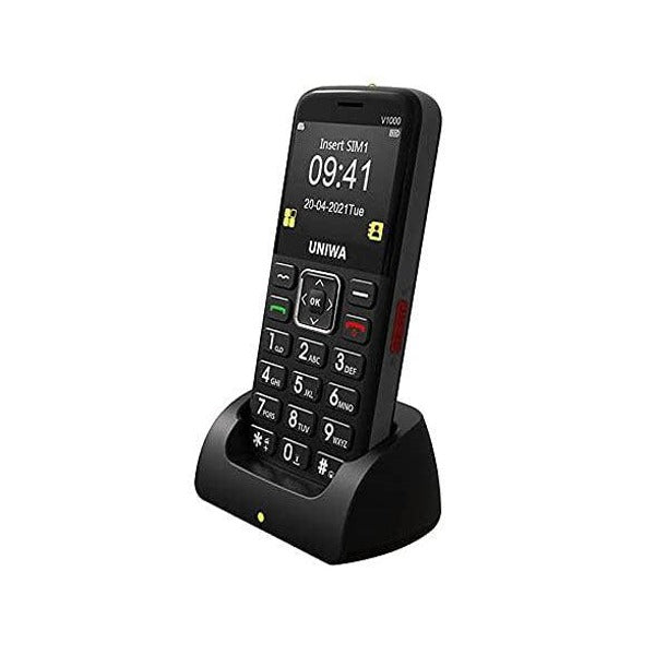 UNIWA V1000 4G Big Buttons Keypad Senior Phone | Black