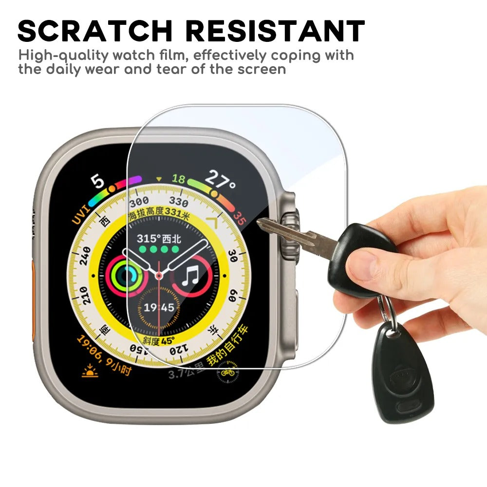 LZEL Zentrix Shield Titanium Edge Screen Protector For 49mm Watch | Transparent