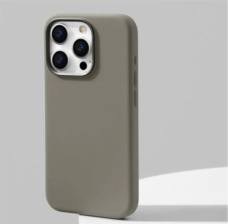 كڤر حماية سيليكون من أسلي جلوبال متوافق مع MagSafe لهاتف iPhone 15 Pro Max | رمادي