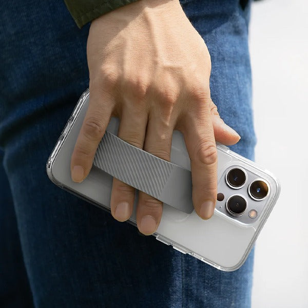 Asli Global iPhone 15 Pro Max GripMag Case Wth Silicone Grip |Clear