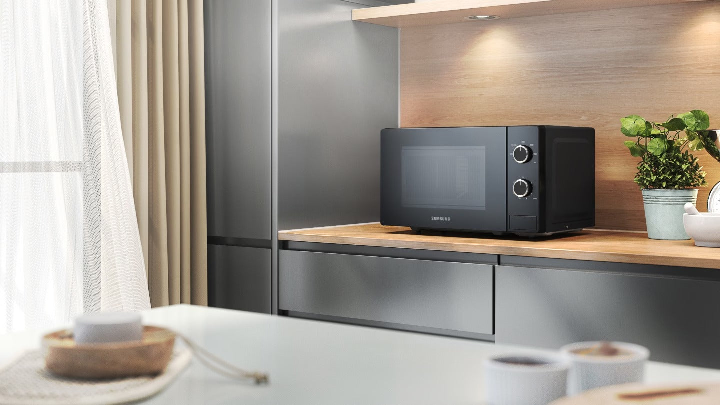 Samsung Microwave Oven Solo 20L , 1100-1150 W White-MS20A3010AH
