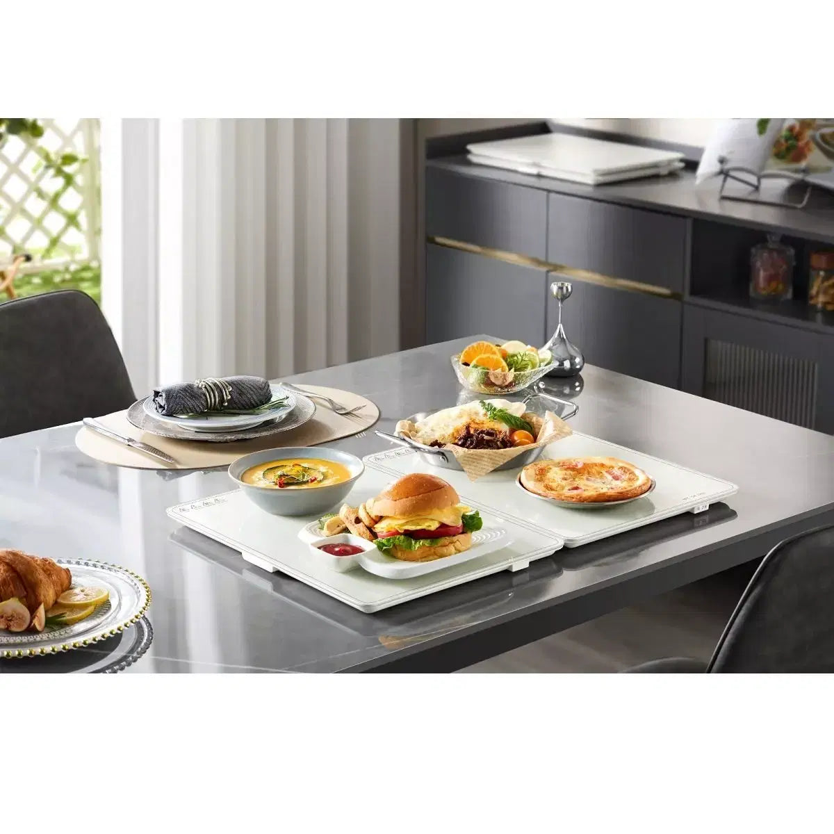 Orca Food Warmer Plate Foldable 40x30cm 2 Boards