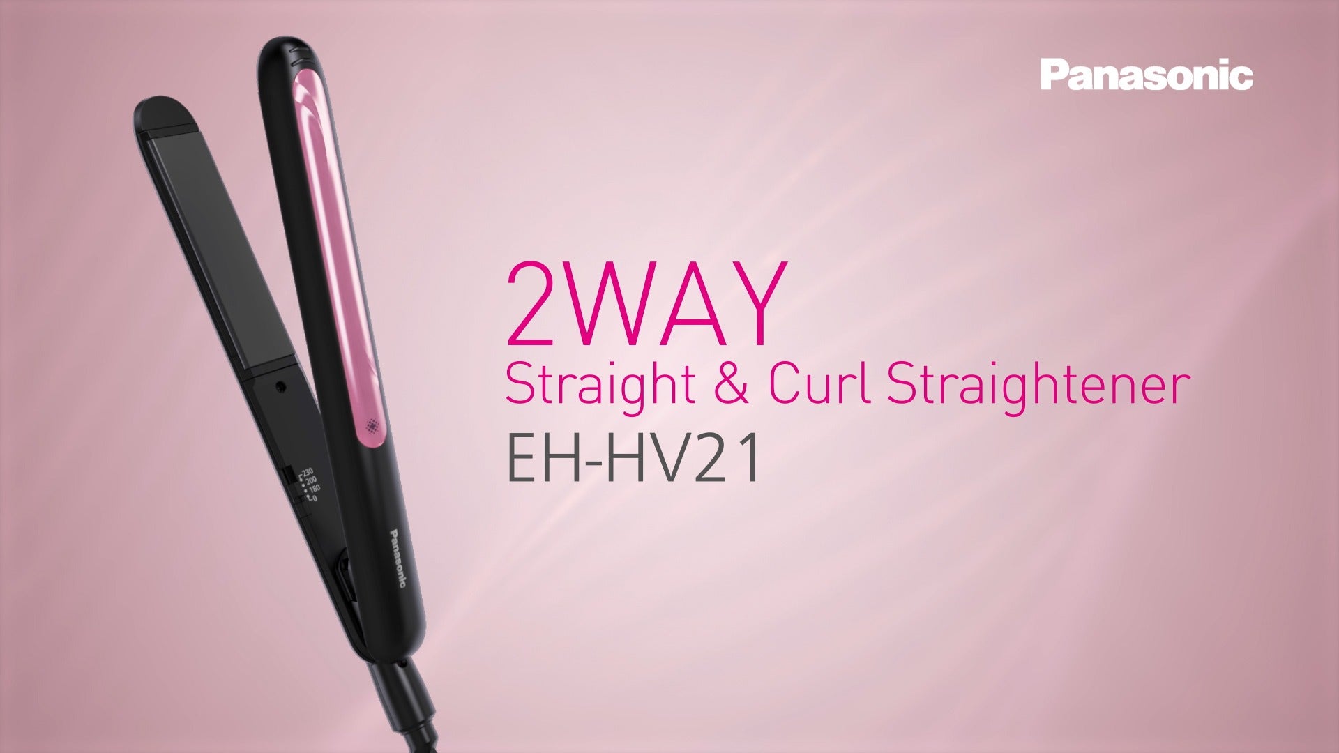 Panasonic 2-Way Hair Straightener & Curler
