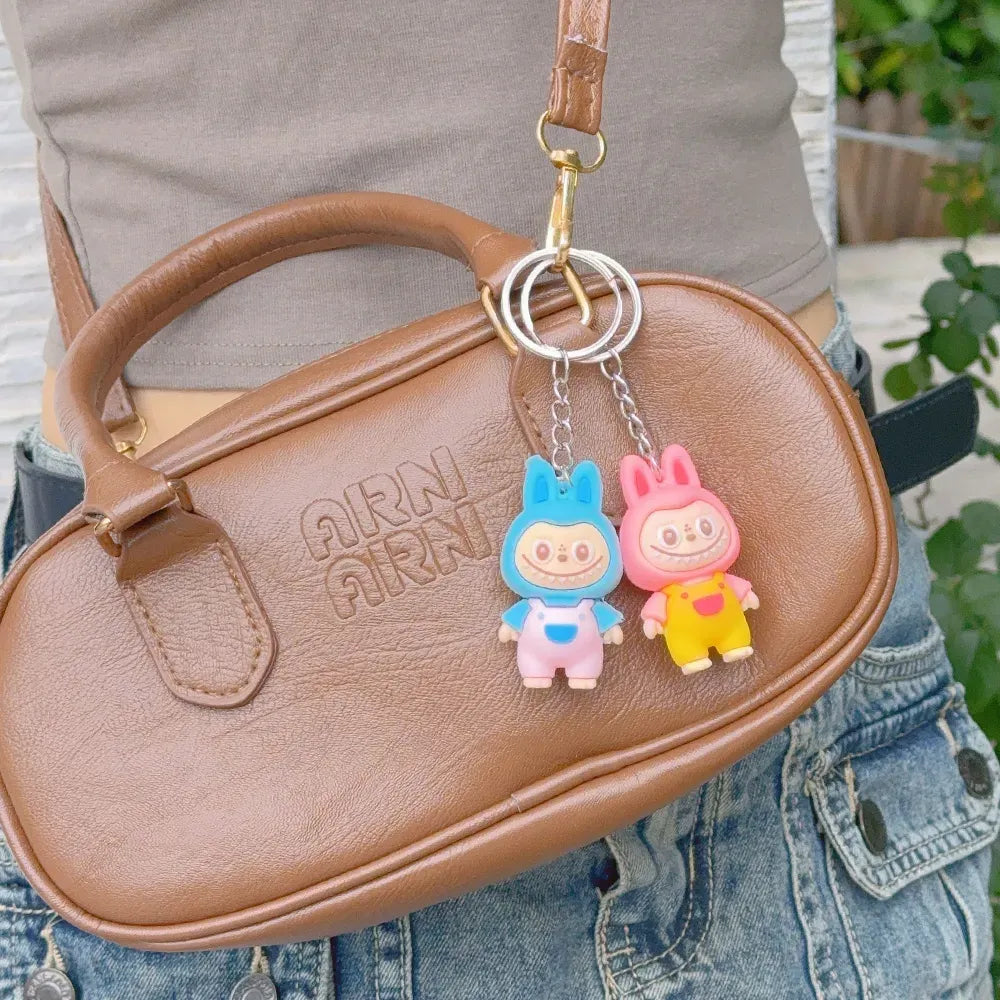 The Monster Key Chain Cute Face Doll Mix Color