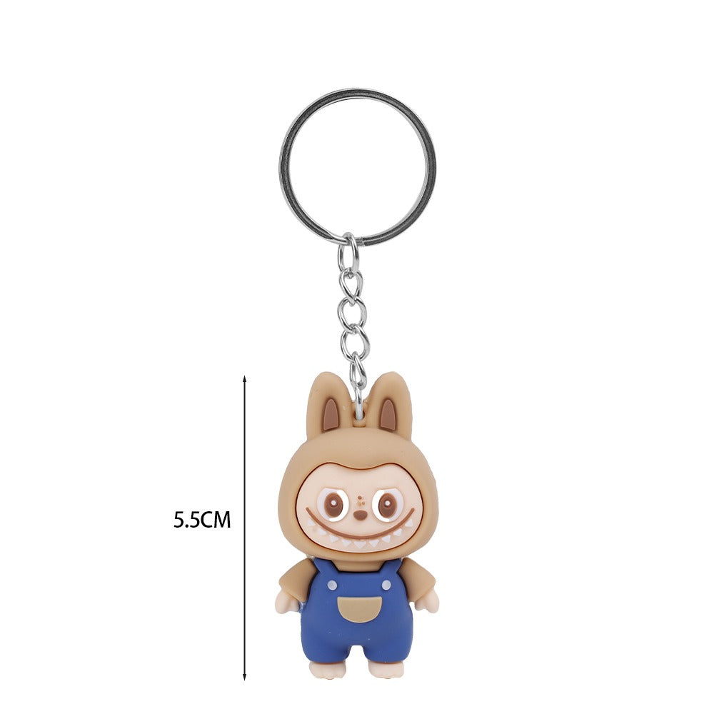 The Monster Key Chain Cute Face Doll Mix Color