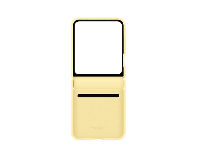 Samsung Galaxy Z Flip6 Leather Case |Yellow