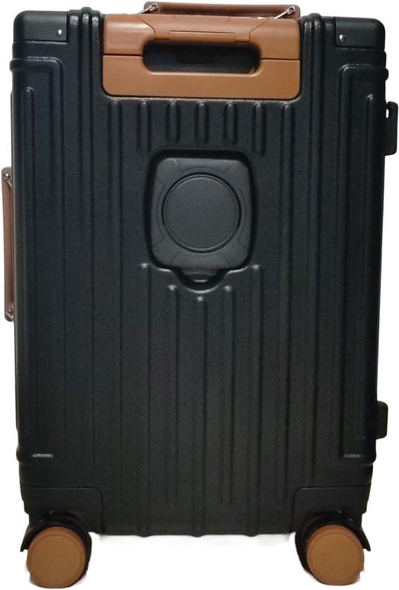 90 PERCENT 4 WHEELS  ABS aluminum FRAME 20 INCH SUITCASE | BLACK