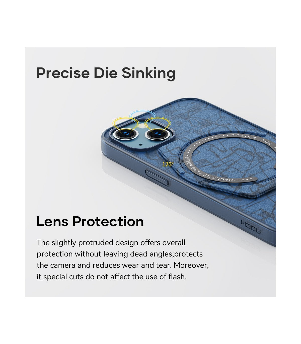 RockSpace iPhone 13 Moca Magnet Case | Blue