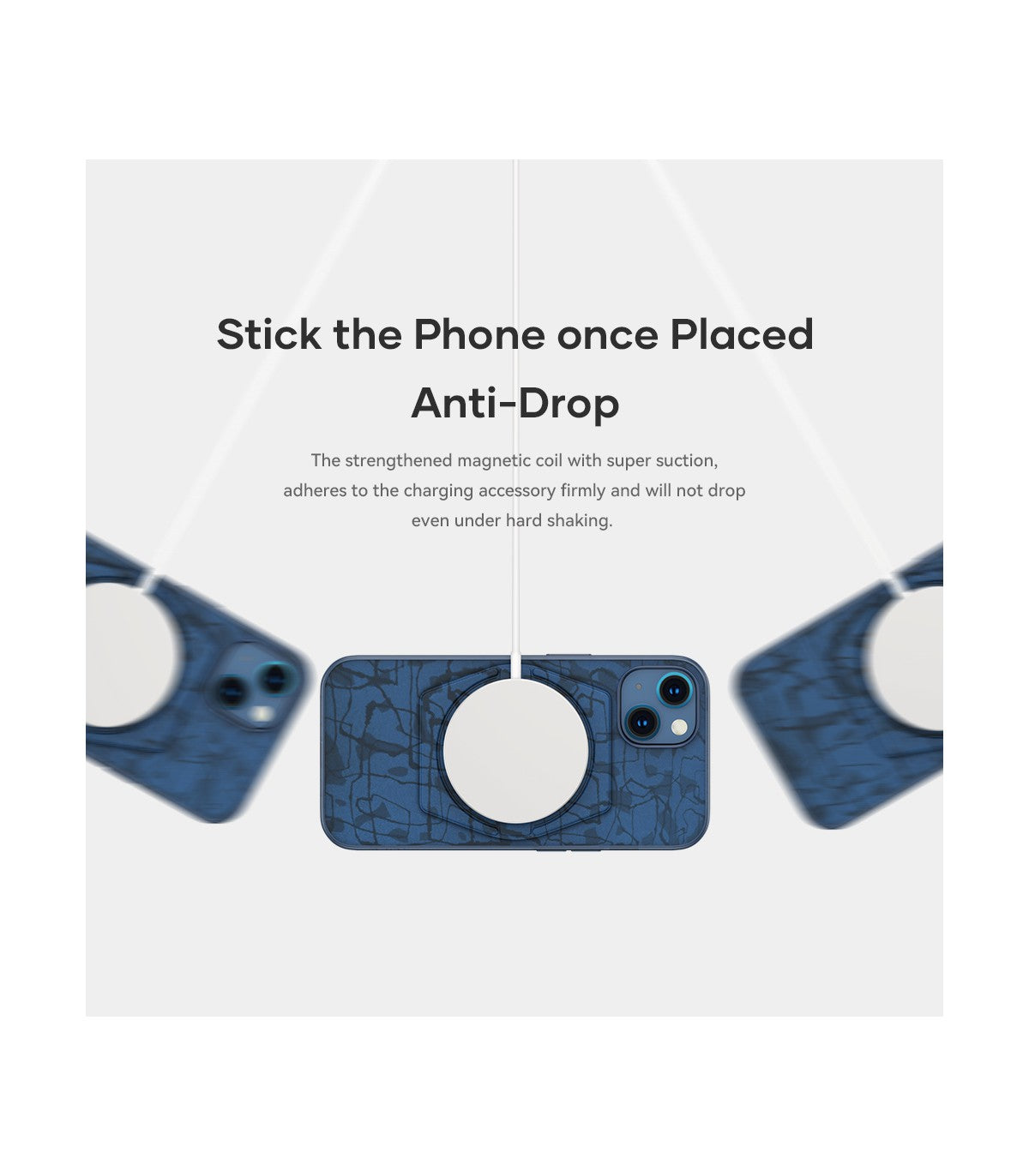 RockSpace iPhone 13 Moca Magnet Case | Blue
