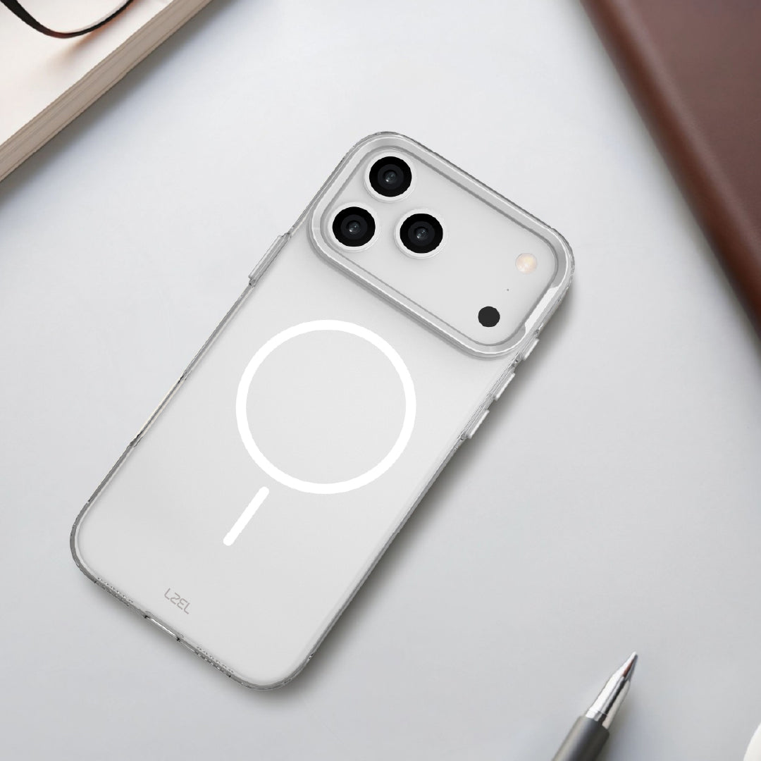 LZEL Magkryden Slim Case for iPhone 17 Pro | Crystal Clear