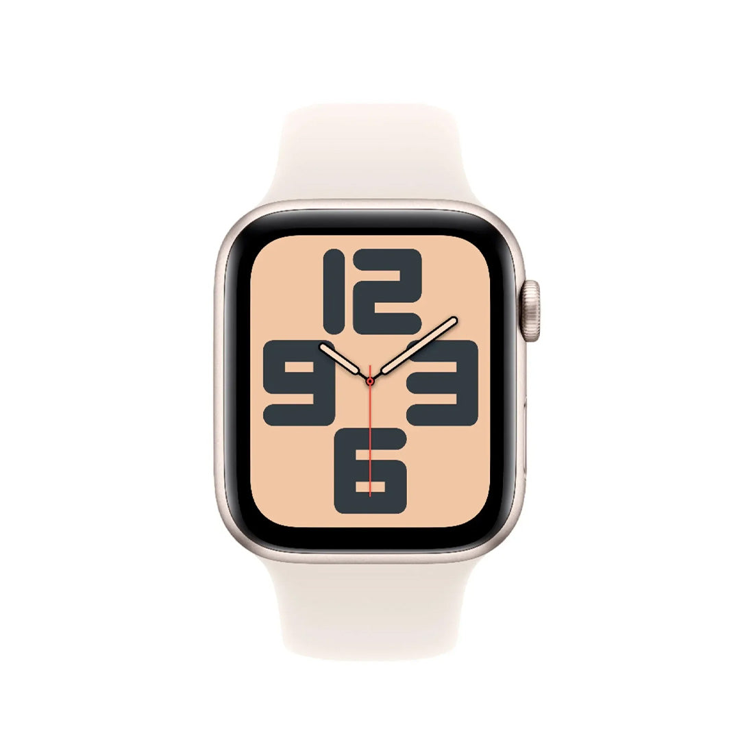 Apple Watch SE (2024) - 44mm - GPS - Aluminium Case - Sport Band - M/L | Starlight