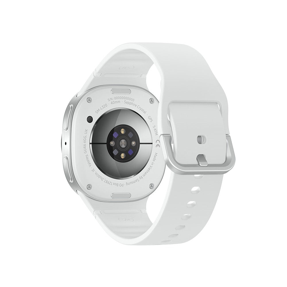 ساعة Galaxy Watch 8 LTE بمقاس 40 مم من Samsung | فضي