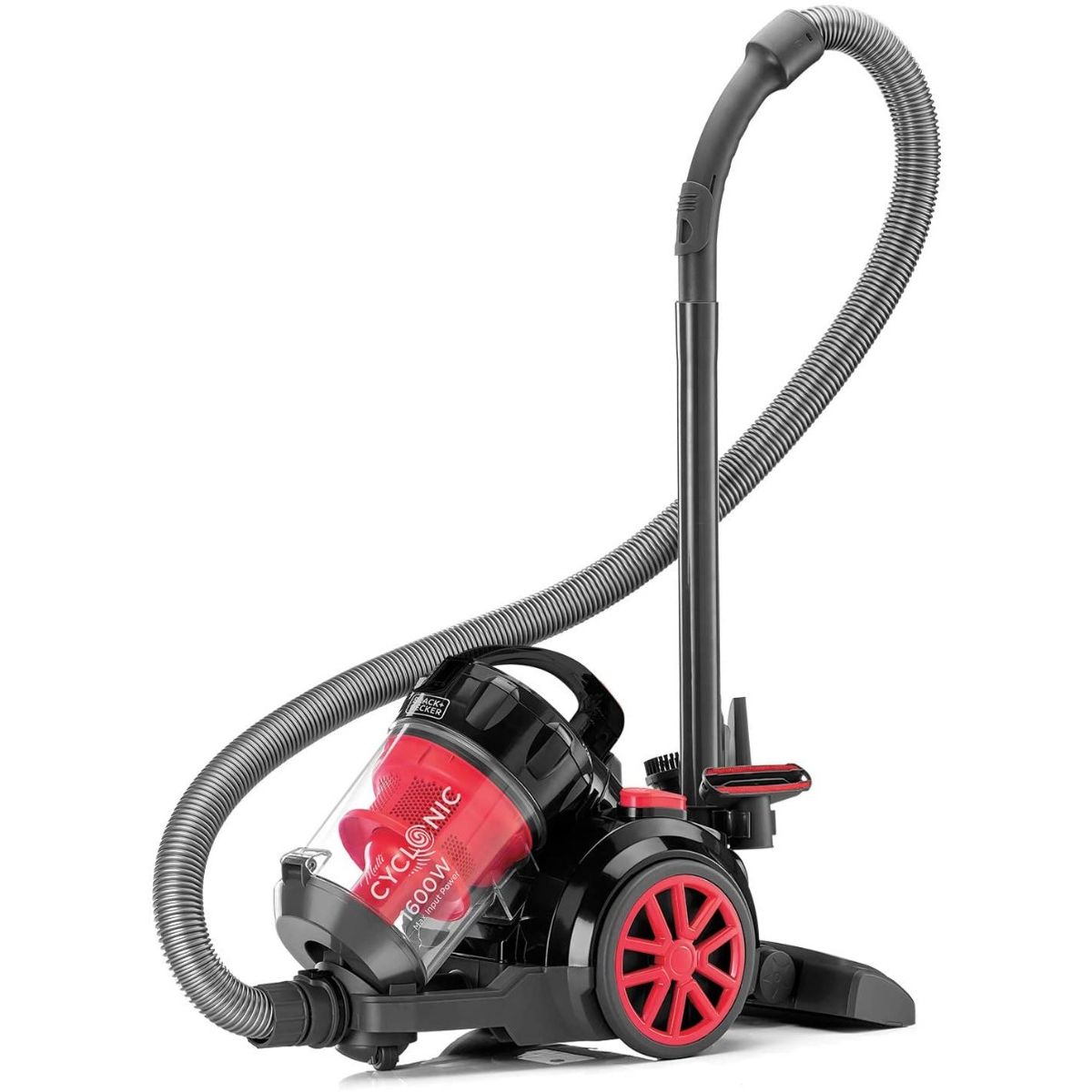 مكنسة كهربائية VM1680-B5 من Black & Decker بدون كيس بتقنية الإعصار المتعدد | متعدده الألوان