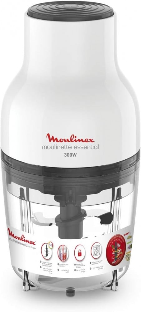 Moulinex Essential Food Chopper, 300W /450 ML/ QUAD