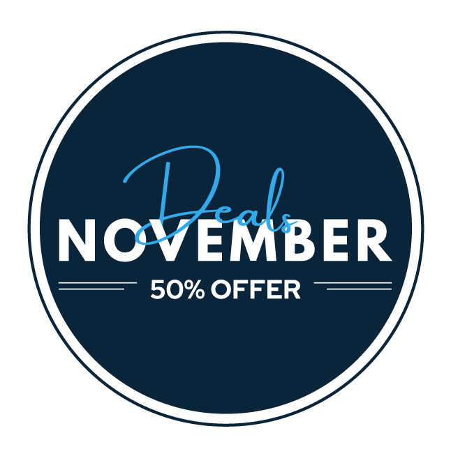 November Deals 50% OFF