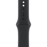 ساعة Apple Watch Series 11 (GPS + Cellular) مقاس 46 مم – هيكل ألومنيوم رمادي مع سوار رياضي أسود | مقاس M/L