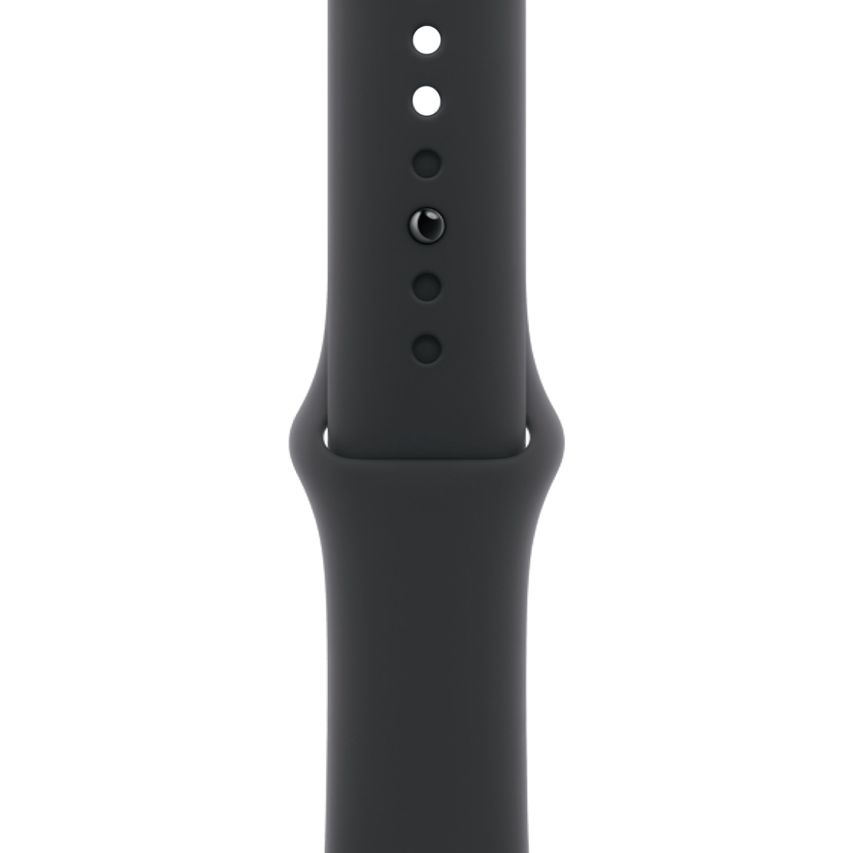 ساعة Apple Watch Series 11 (GPS + Cellular) مقاس 46 مم – هيكل ألومنيوم رمادي مع سوار رياضي أسود | مقاس M/L