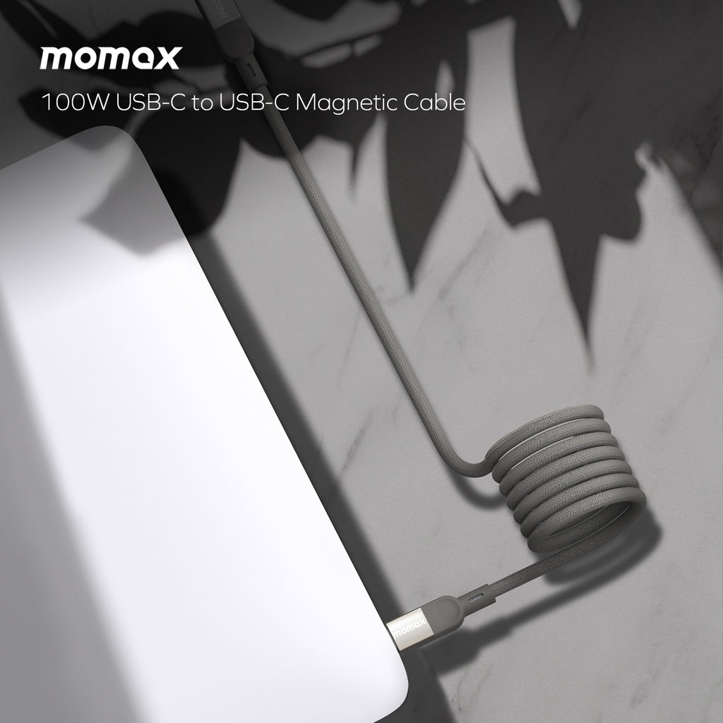 Momax MagLink 100W USB-C To USB-C Magnetic Cable 1M