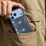 aslitec Geomag Coordinate Sophisticared Leather Magsafe Case With Coordinate Design Case For iPhone 18 Pro