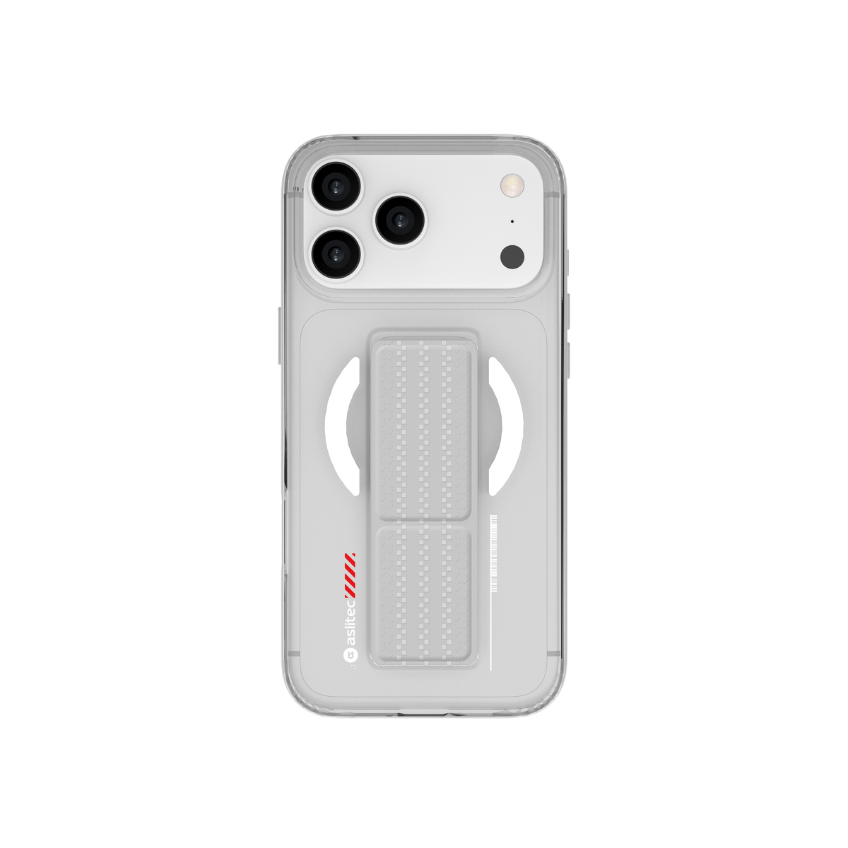 aslitec Luxestand Mag Crystal Clear Magsafe Case With Leather Kickstand For iPhone 18 Pro
