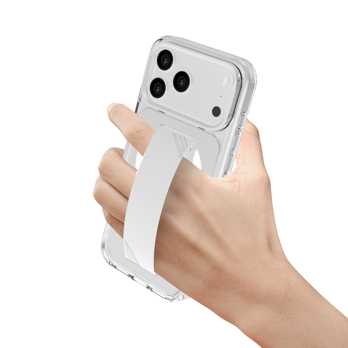LZEL Silicone Maggrip Crystal Clear Magsafe Case With Silicone Grip Case For iPhone 18 Pro