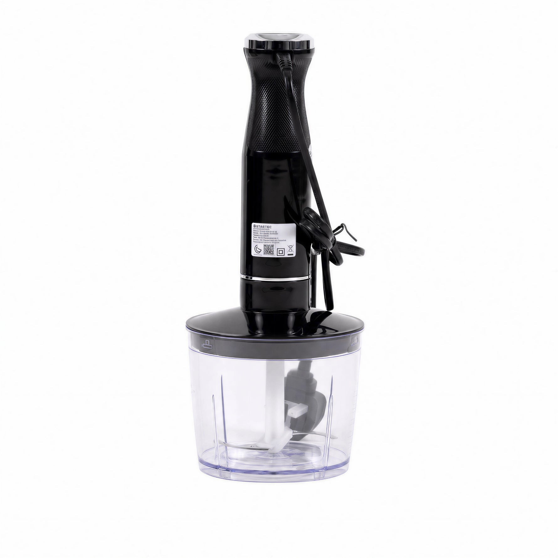 Star Tec Hand Blender with Chopper |black