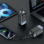 بطارية شحن متنقلة  أسلي جلوبال 2 كابلين 2 يو اس بي 20000 مللي أمبير PD | رمادي